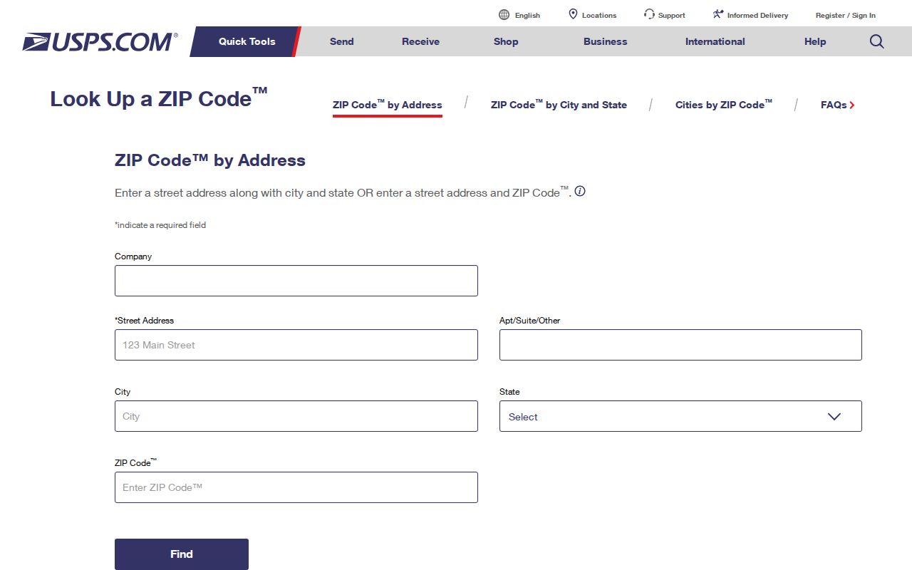 Peoria ZIP code directory USPS address lookup